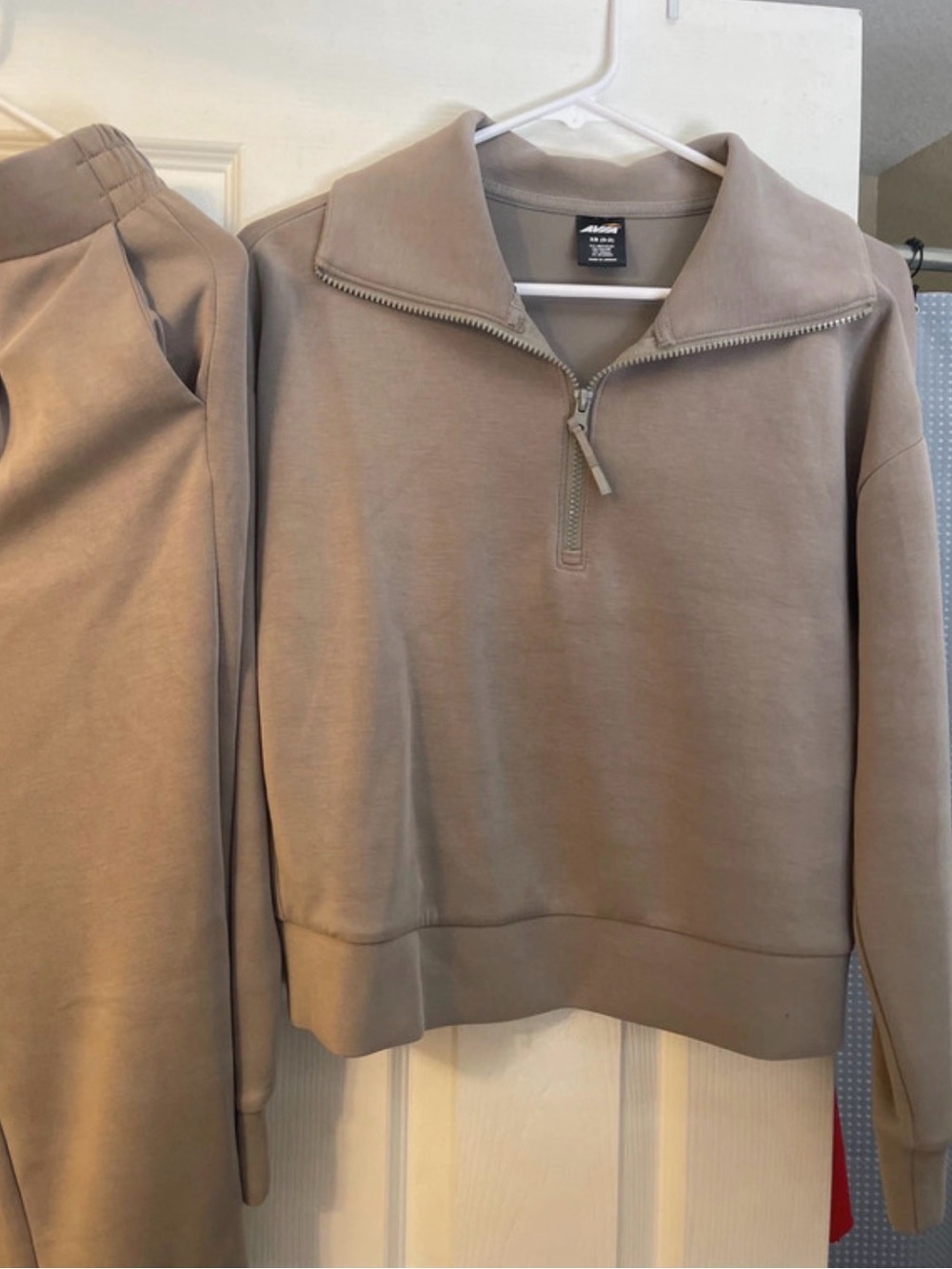 adidas Men’s Taupe Half-Zip Sweatshirt